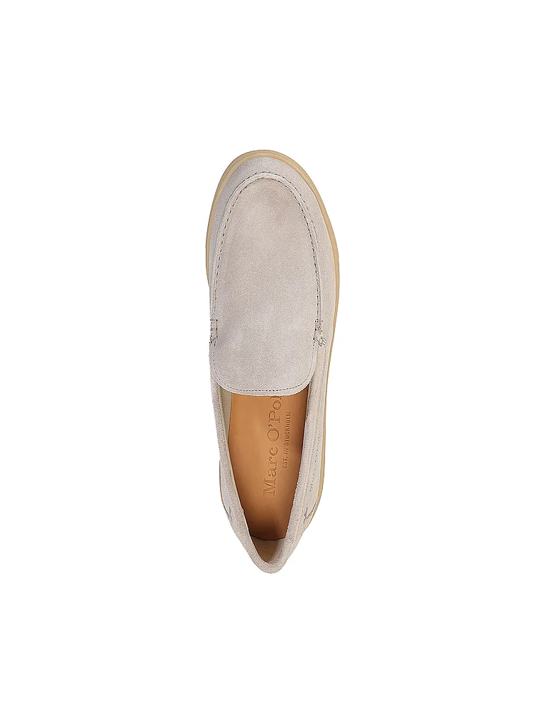 Loafer MARC O'POLO "aus Veloursleder", Herren, Gr. 44, light taupe, Obermaterial: 100% Leder (Rind), unifarben, Schuhe Loafer 2